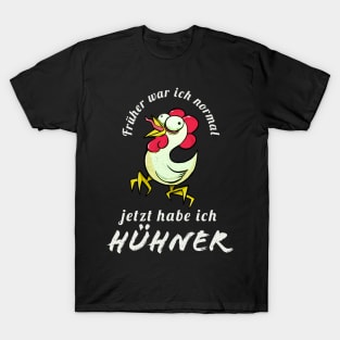 Lustige Hühner Landwirt Sprüche Geflügel Bauer T-Shirt